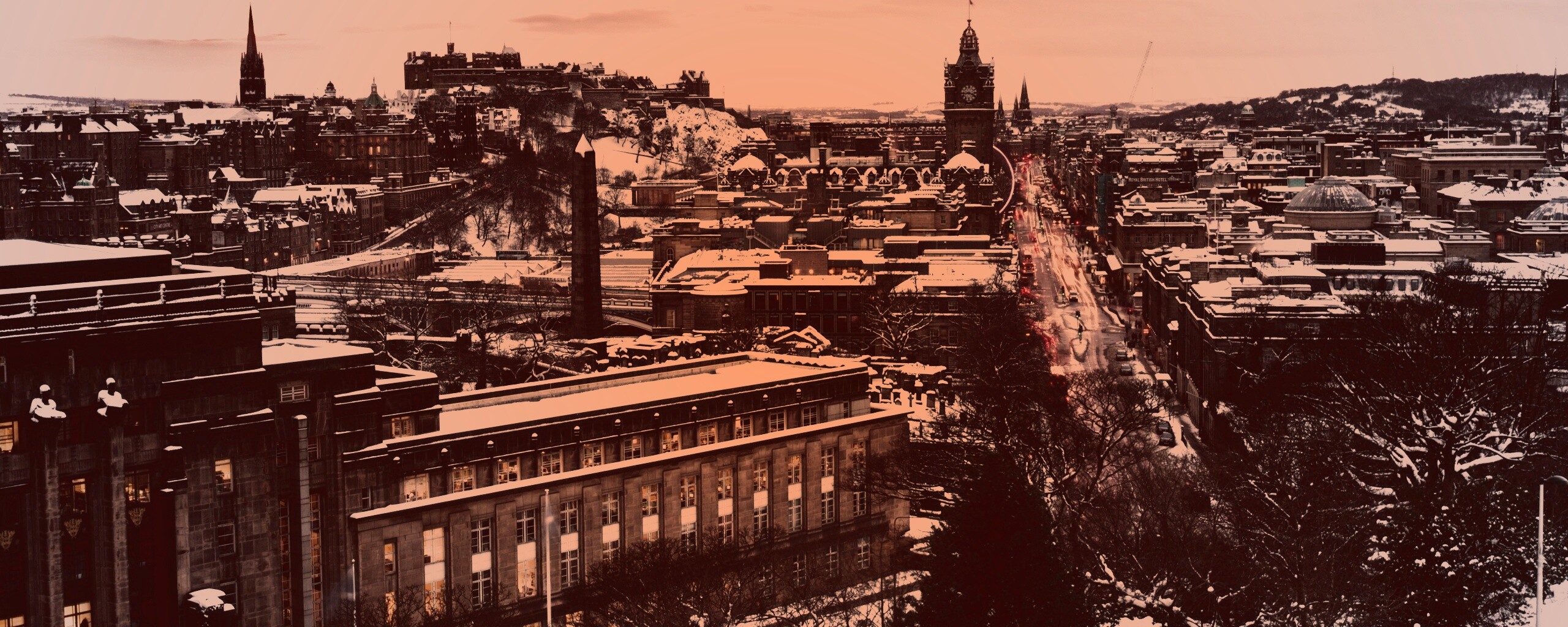 Вид на Эдинбург обои