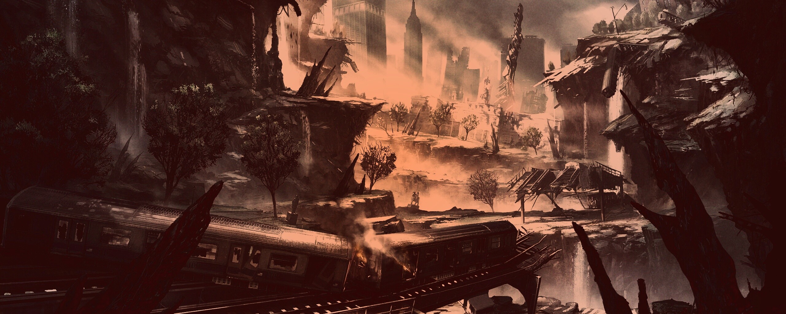 Развалины Нью-Йорка обои