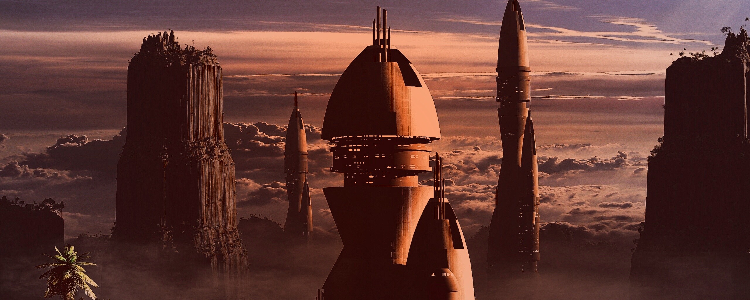 Город будущего обои