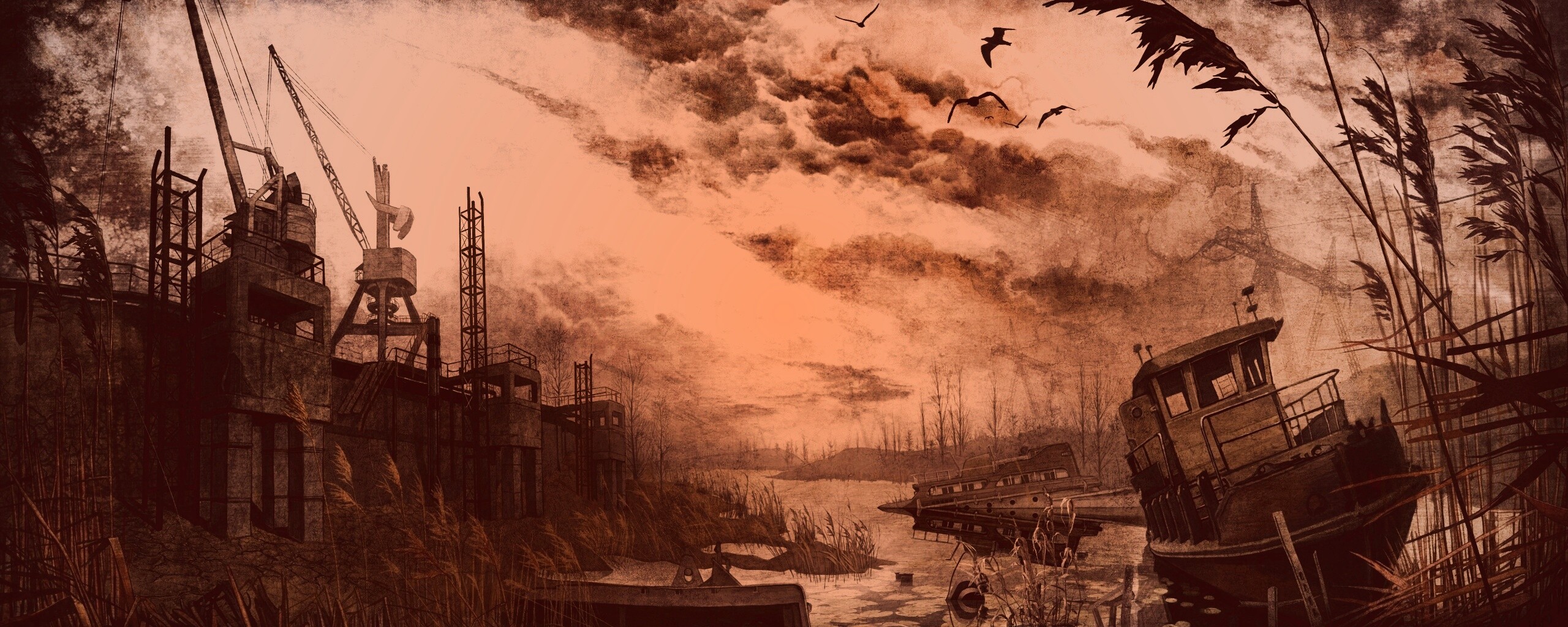 Панорама из Сталкера обои