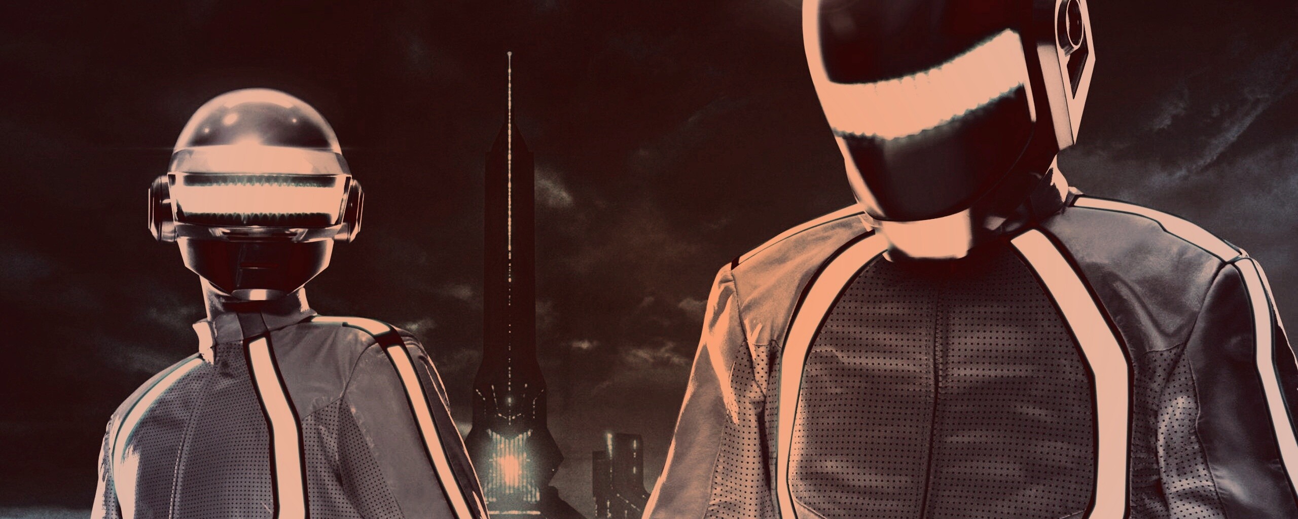 Daft Punk на съемках фильма TRON обои