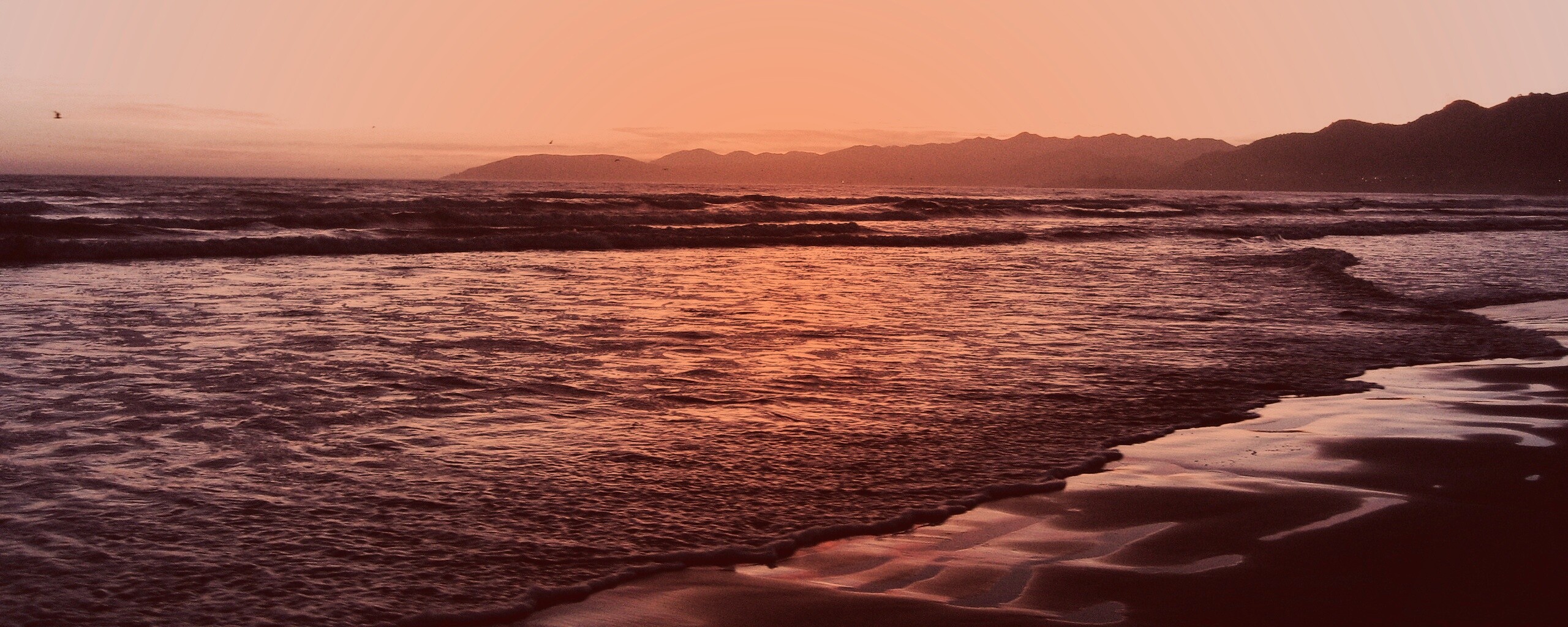 Восход на море обои