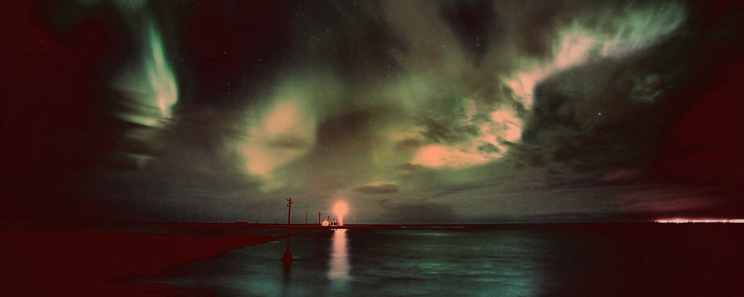 Ночь на севере обои