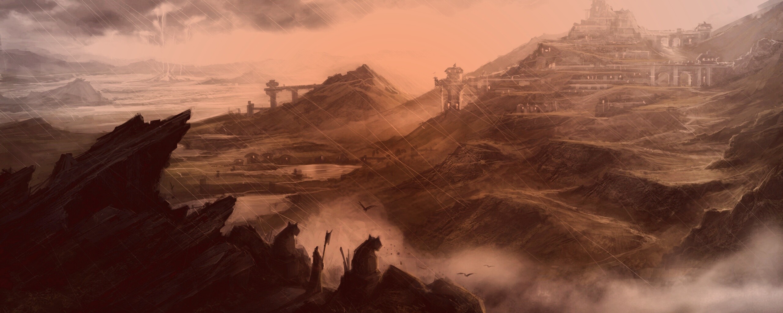 Пейзаж из Dragon Age 2 обои