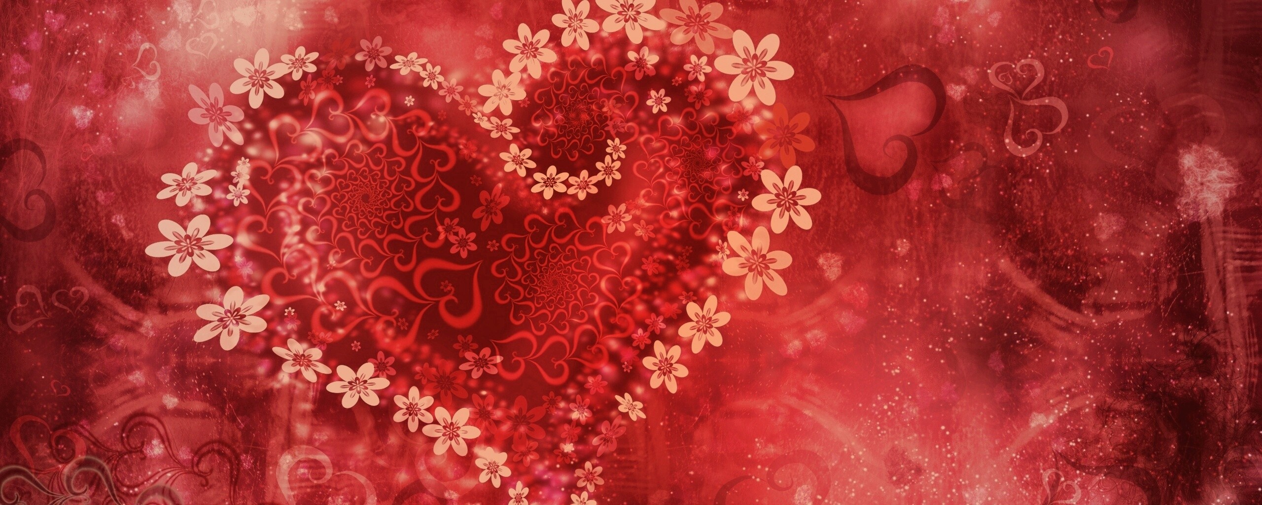 Цветочное сердце обои