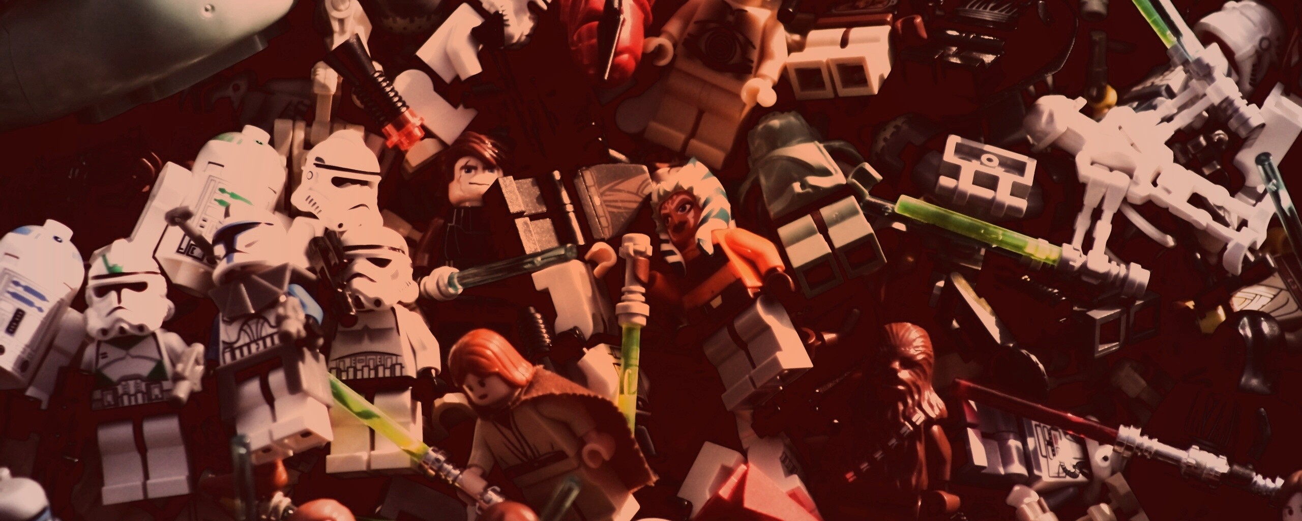 Человечки лего по мотивам звездных войн обои