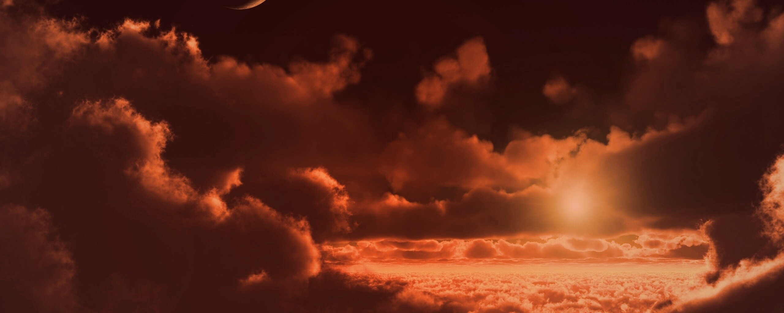 Над облаками обои