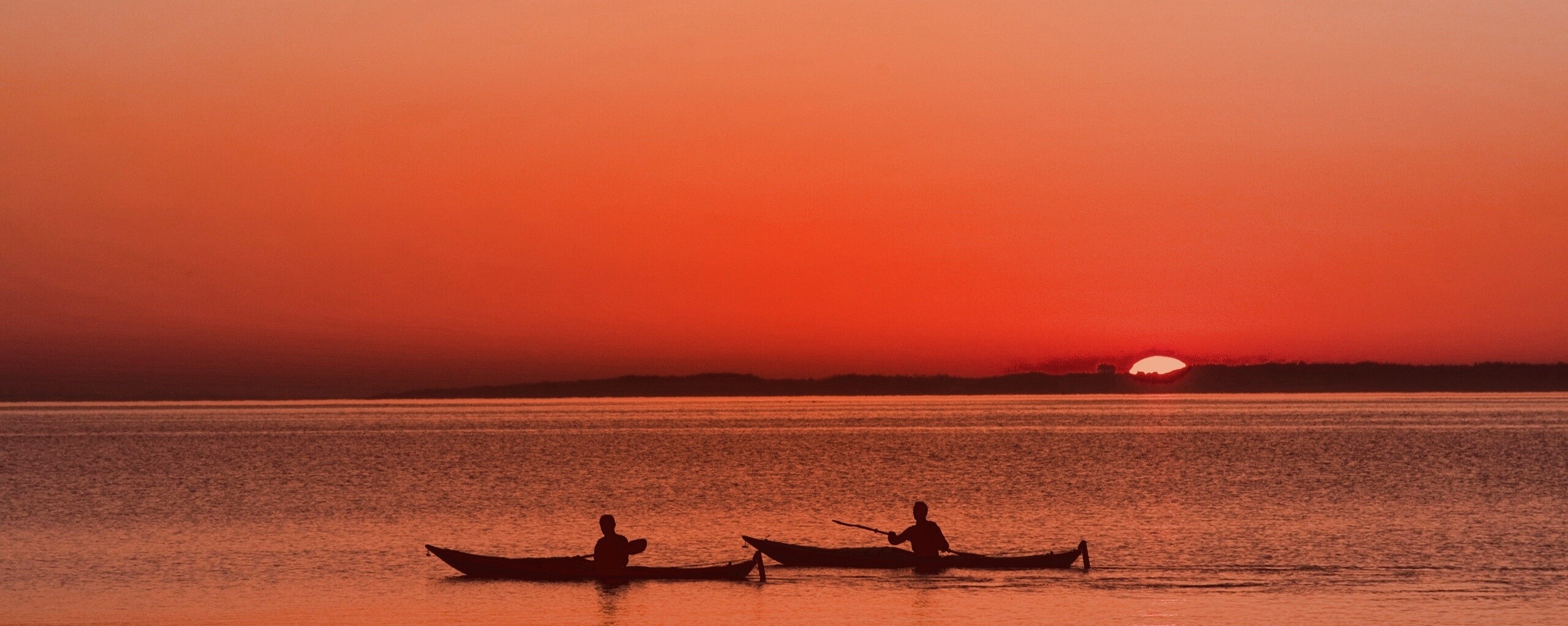 Рыбаки на лодках обои
