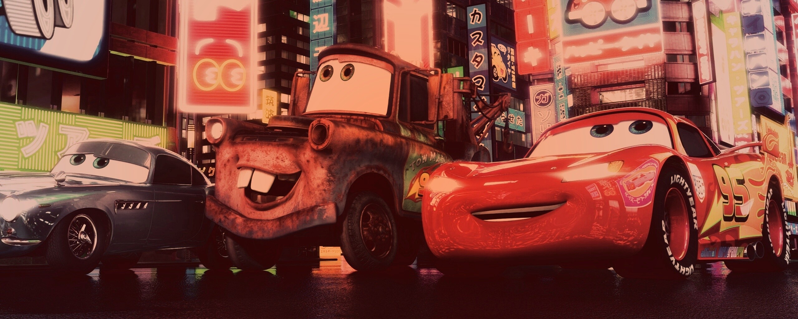 Тачки в большом городе обои