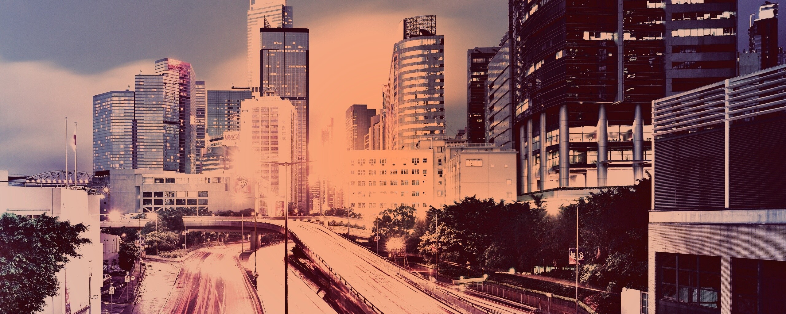 Огни Гонконга обои