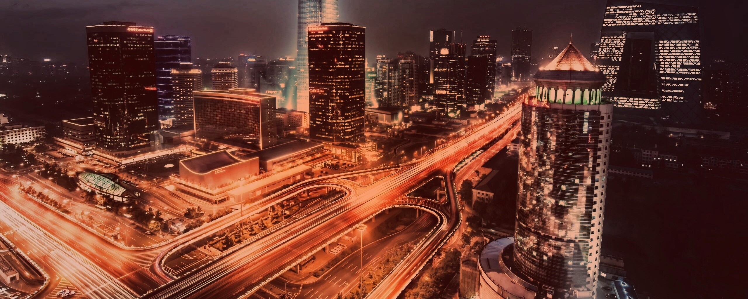 Городская развязка обои