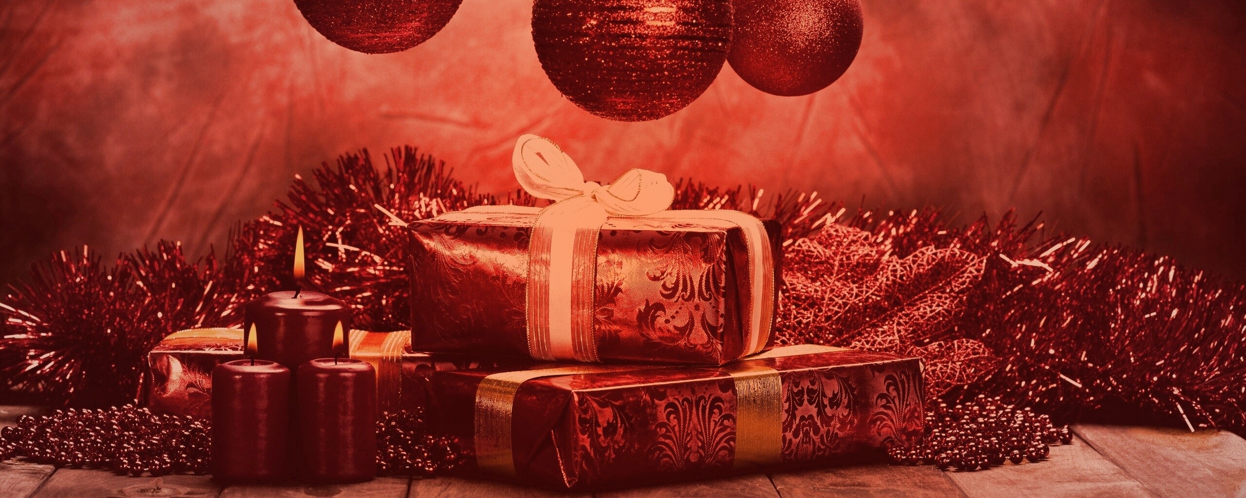 Новогодние подарки обои