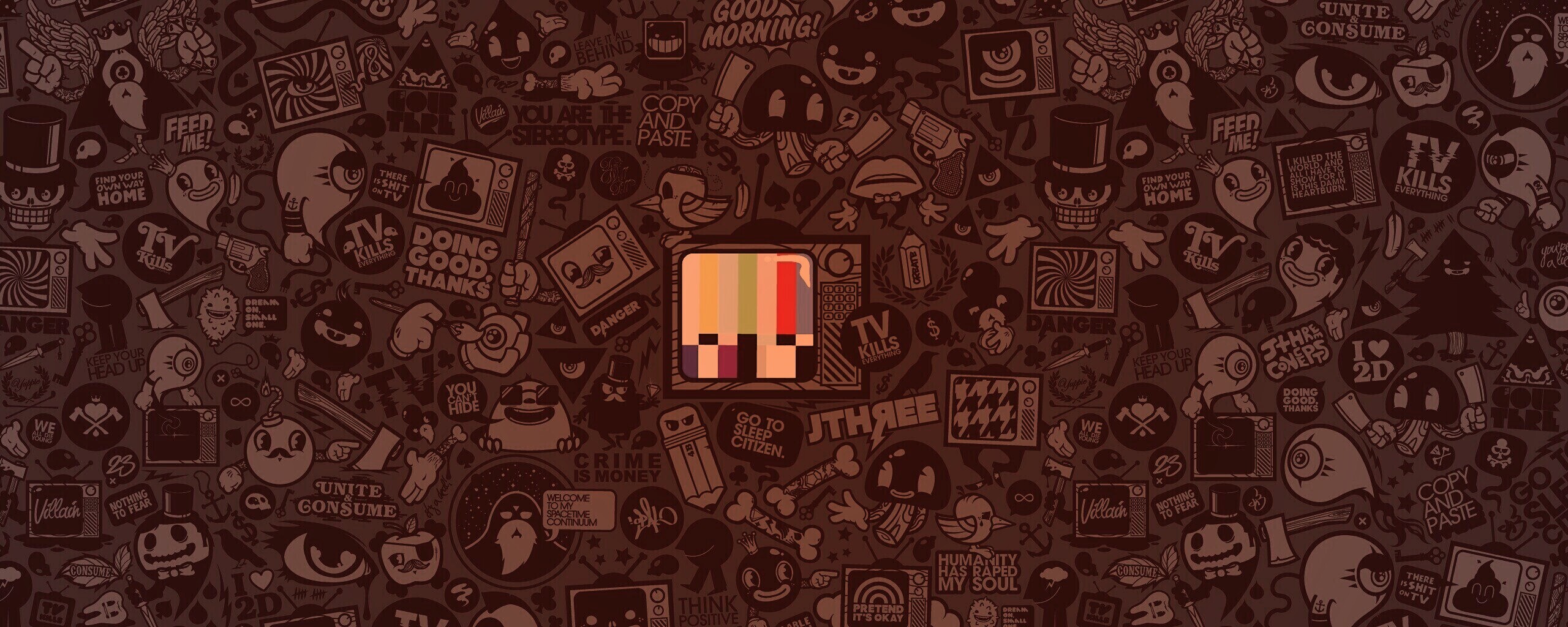 Телевидение убивает всё! обои