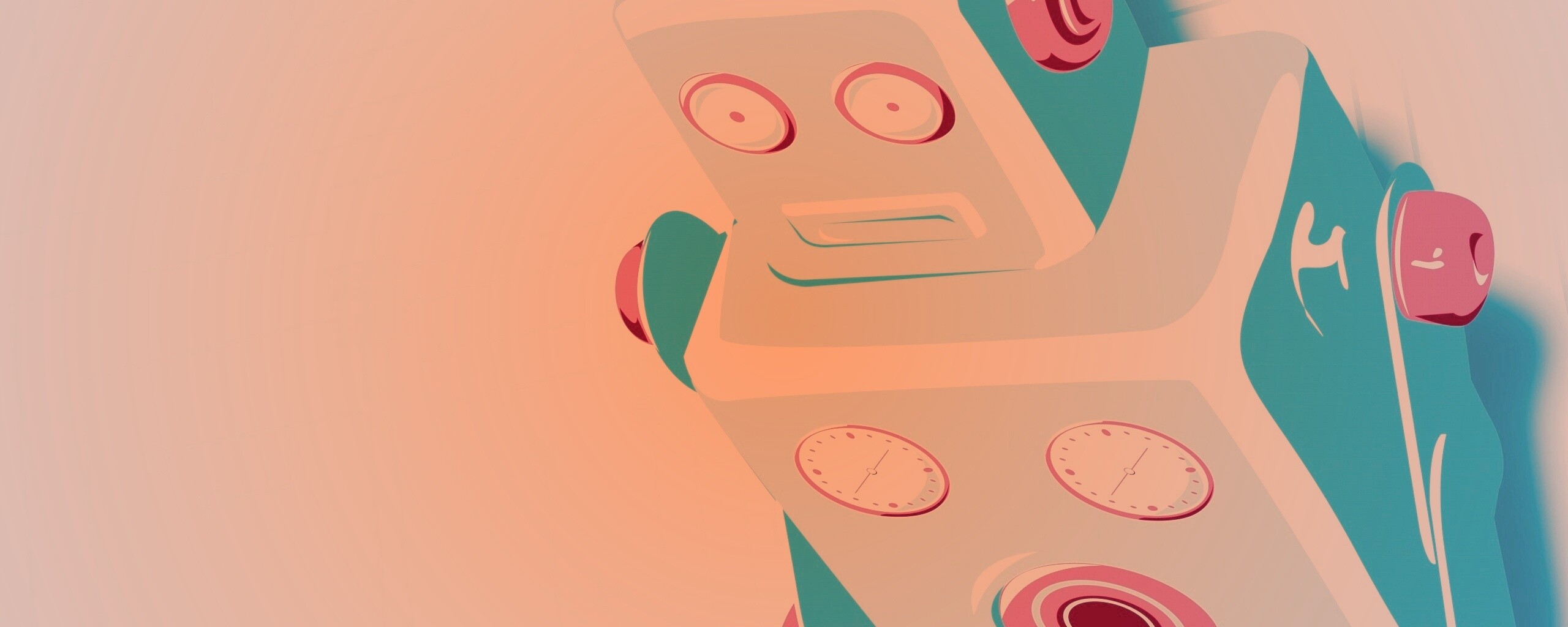 Векторный робот обои