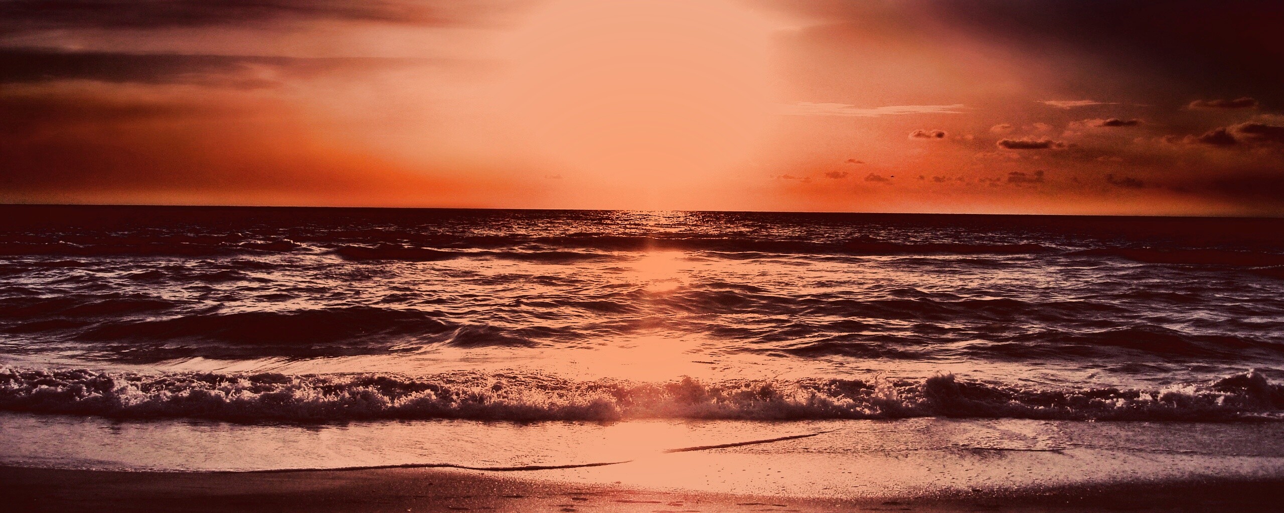 Морской закат обои