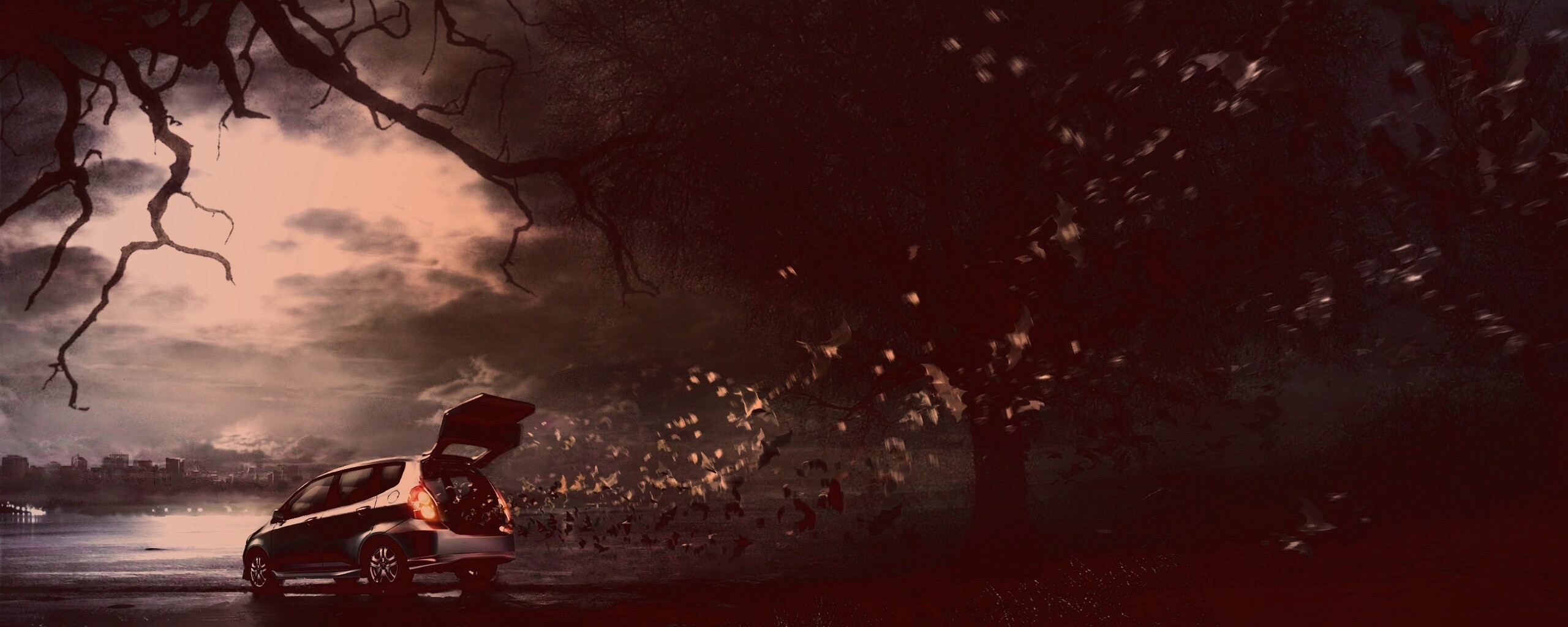 Темное авто обои