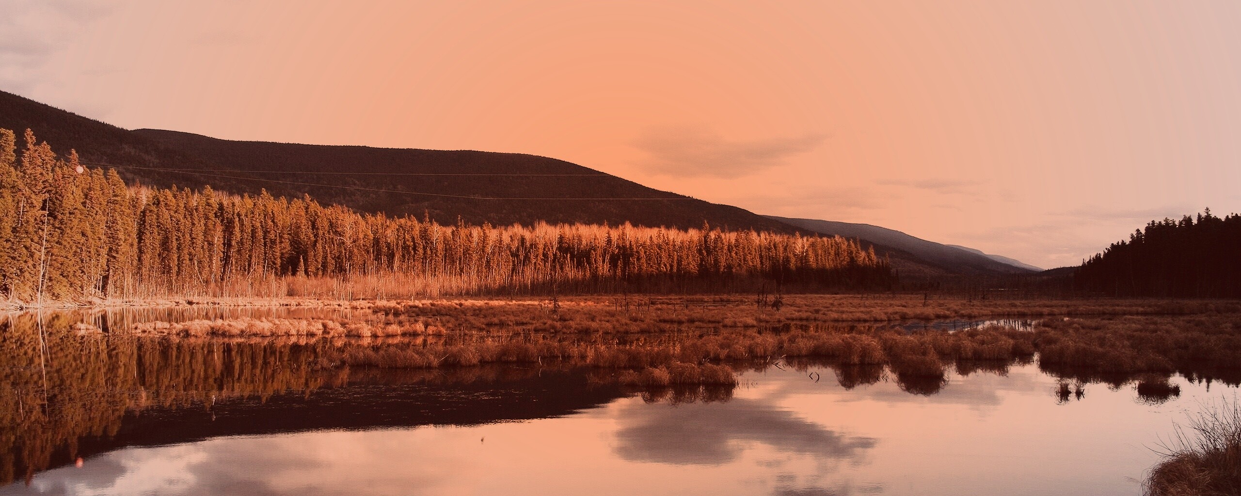 Осеннее озеро обои