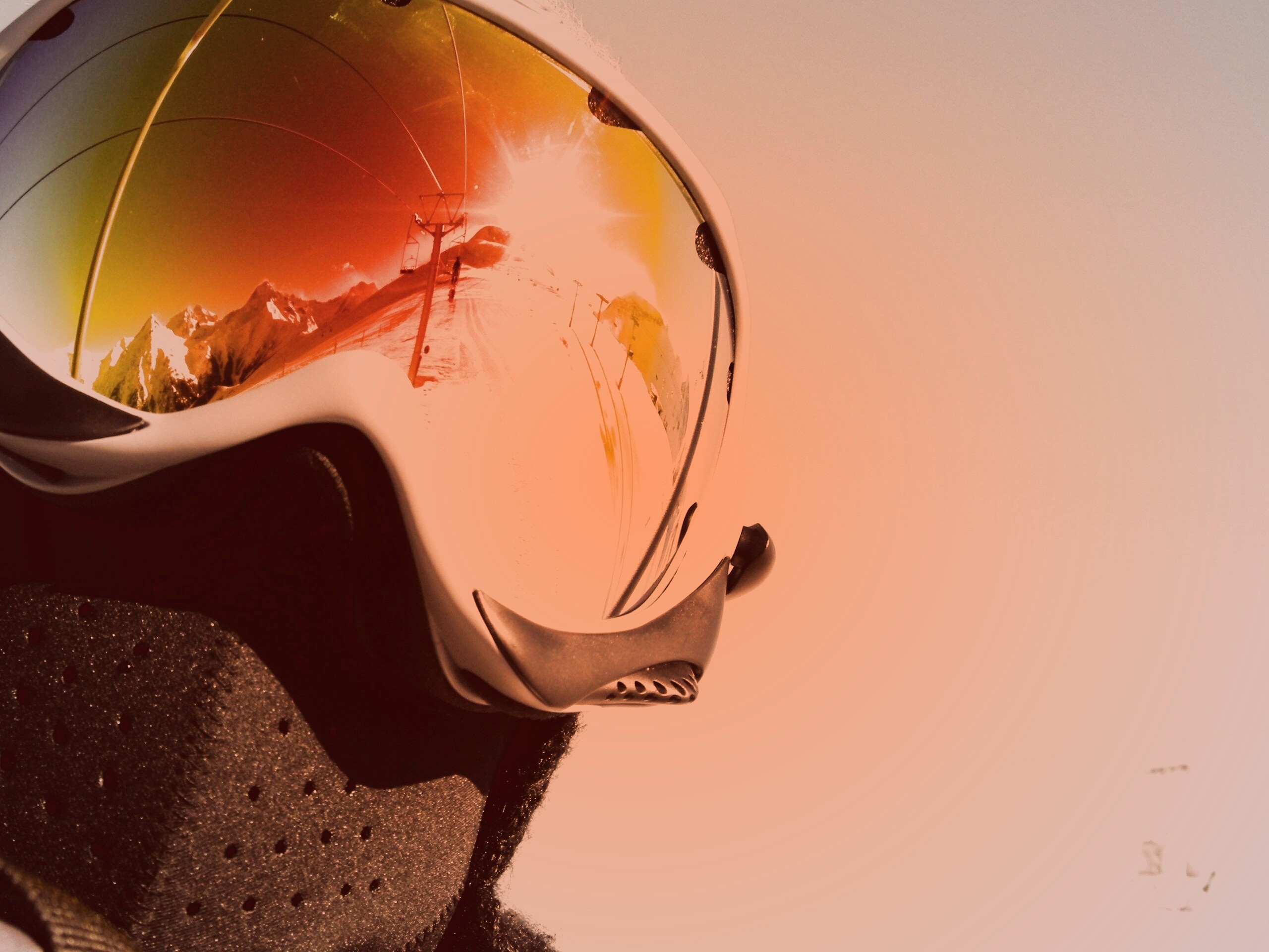 Маска сноубордиста обои