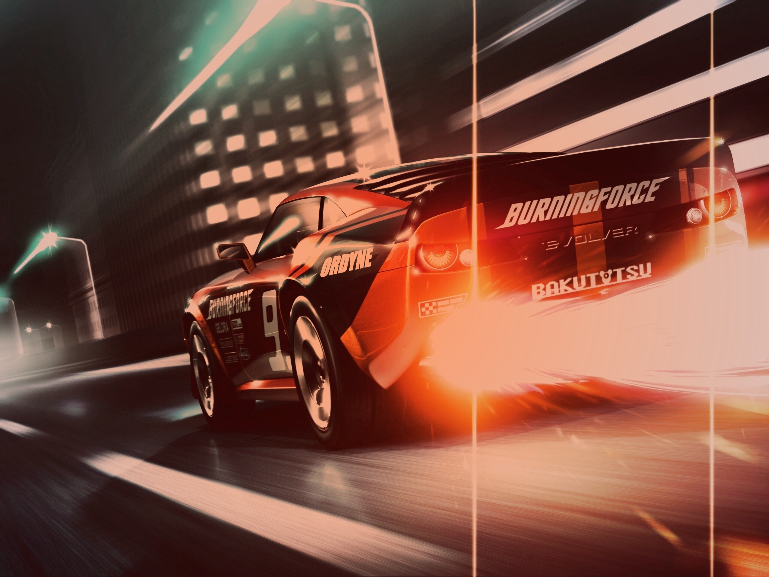 Ночное нитро обои