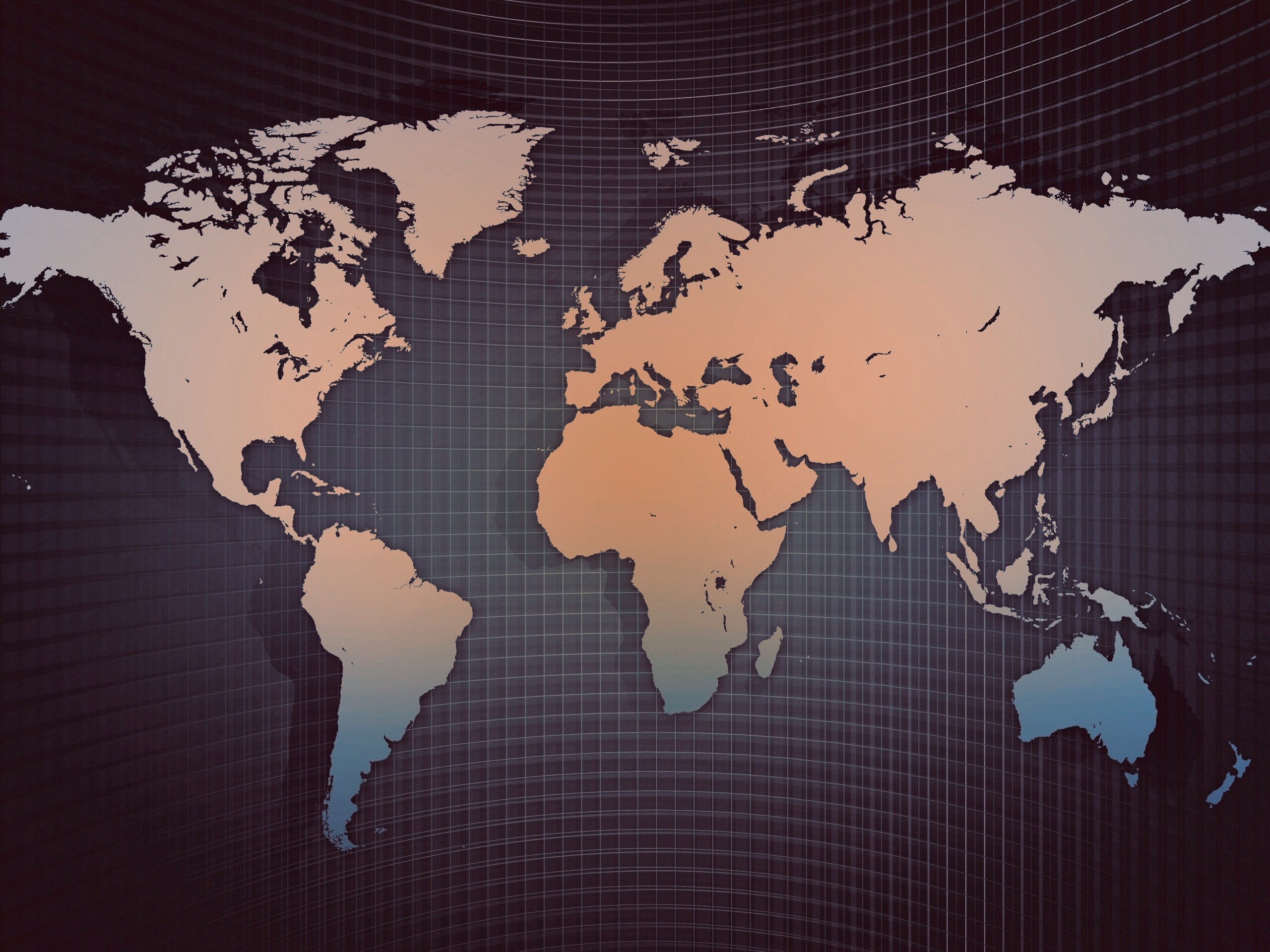 Цифровая карта мира обои