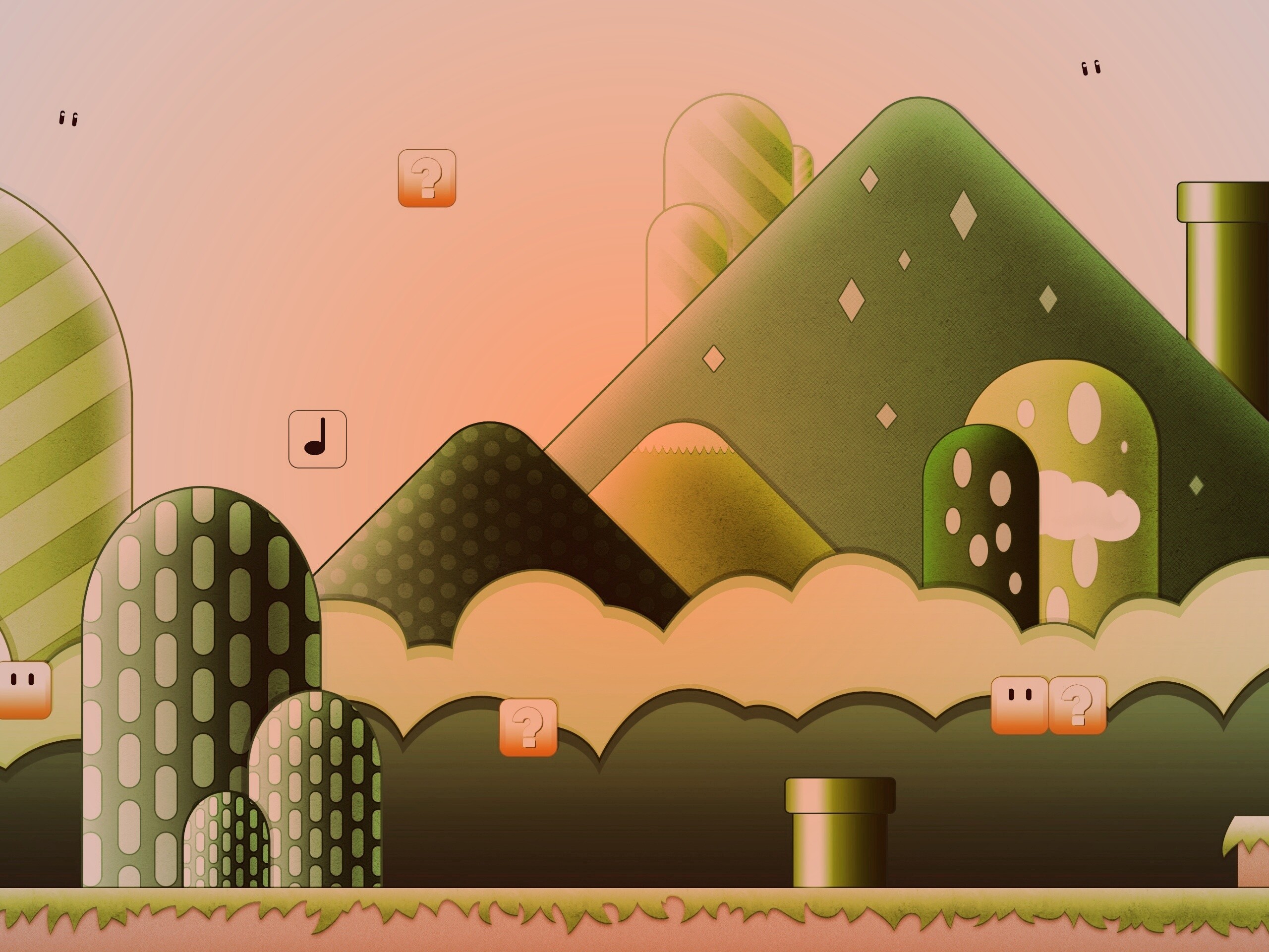 Мир Супермарио обои