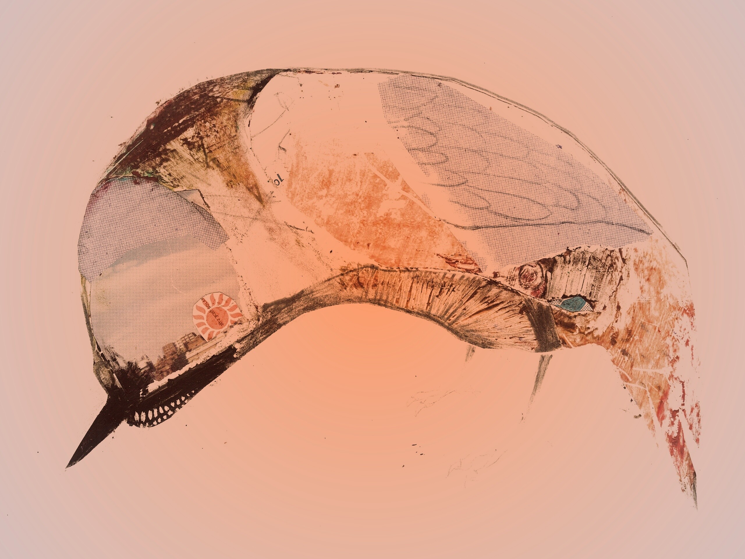 Аппликация Стефана Томпсона "Птица" обои