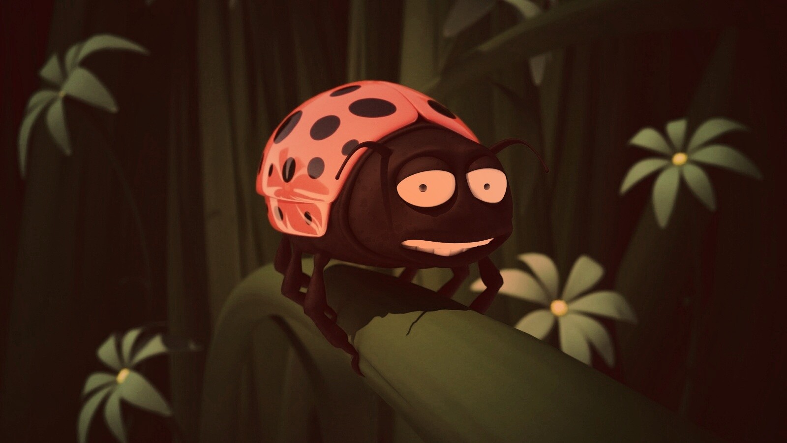 Глазастая божья коровка обои