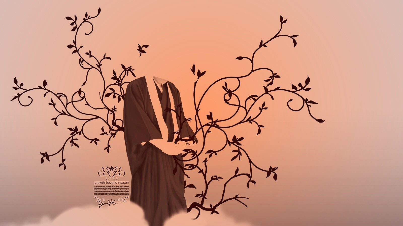 Молящийся монах обои