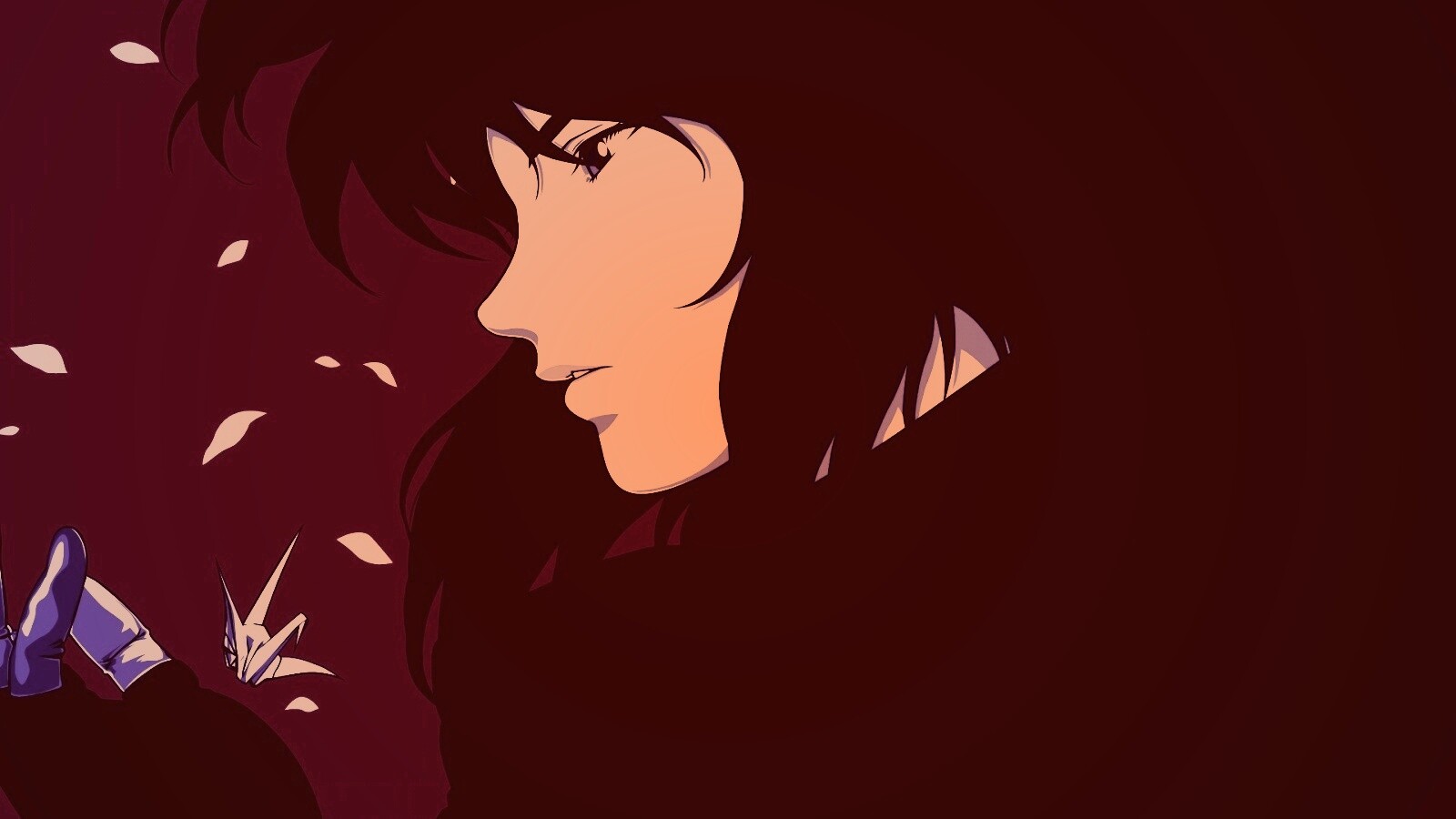 Девушка делает оригами обои