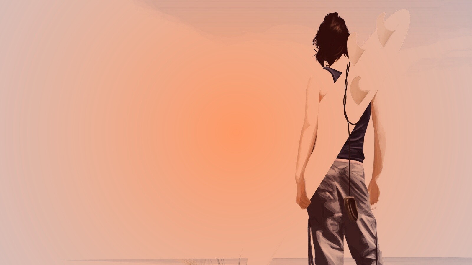 В ожидании волны обои