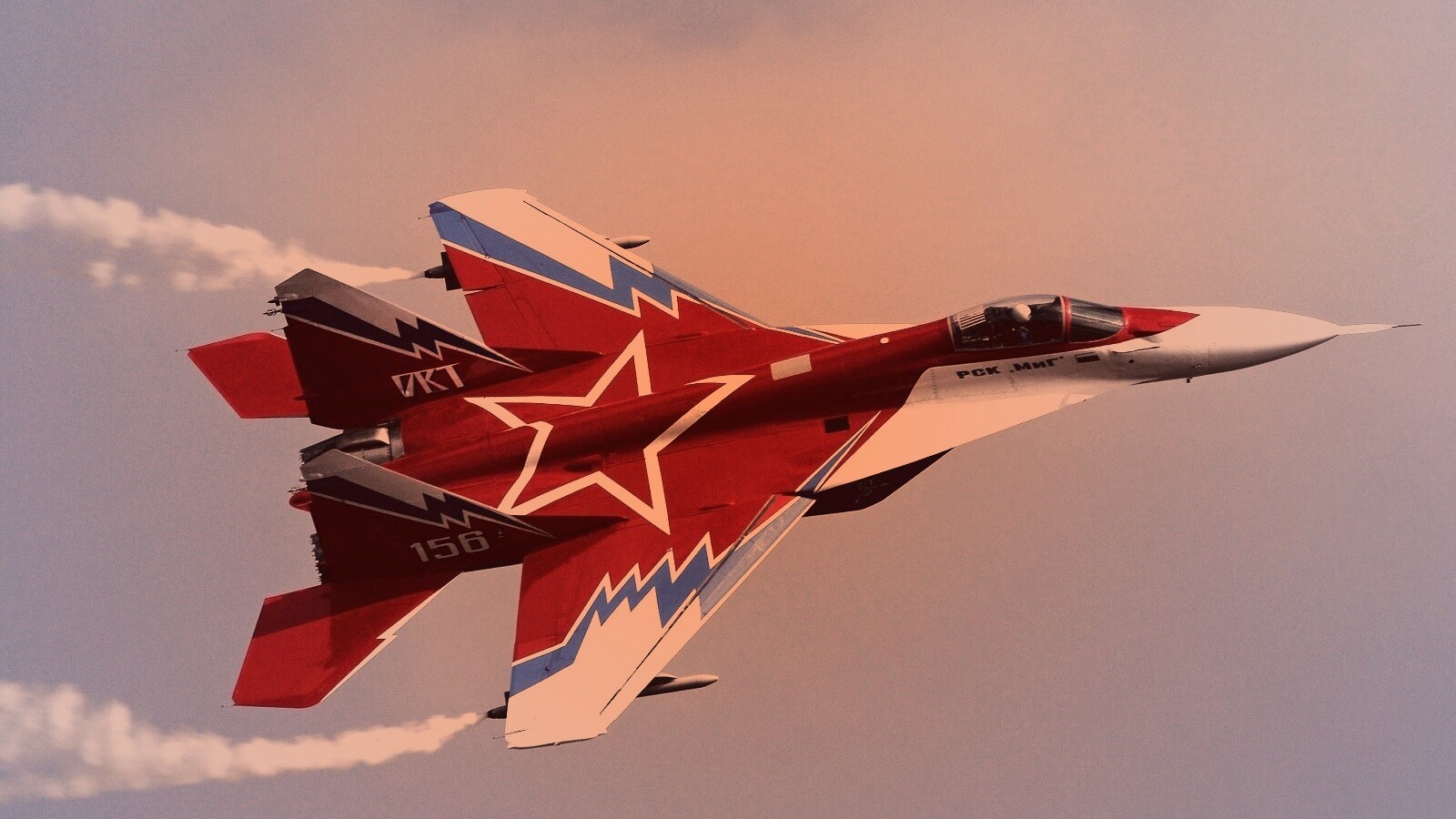 Истребитель МИГ пилотажной группы обои