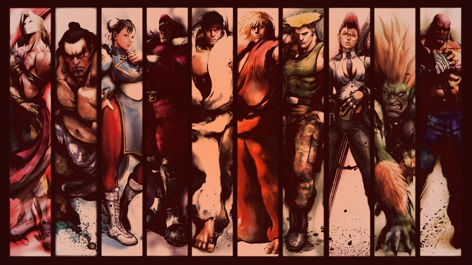 Герои игры Street FIghter обои