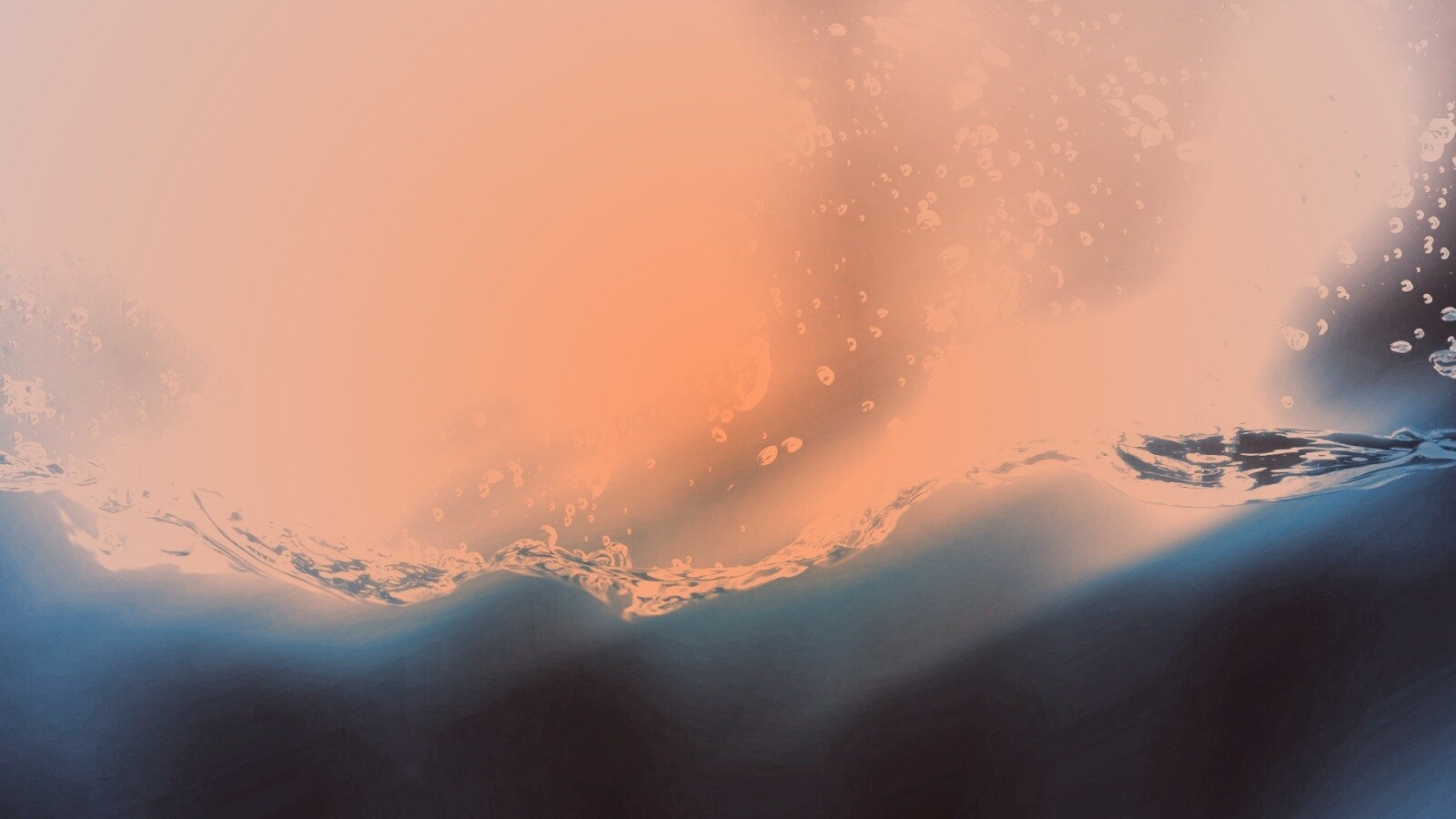 Пузырьки в воде обои