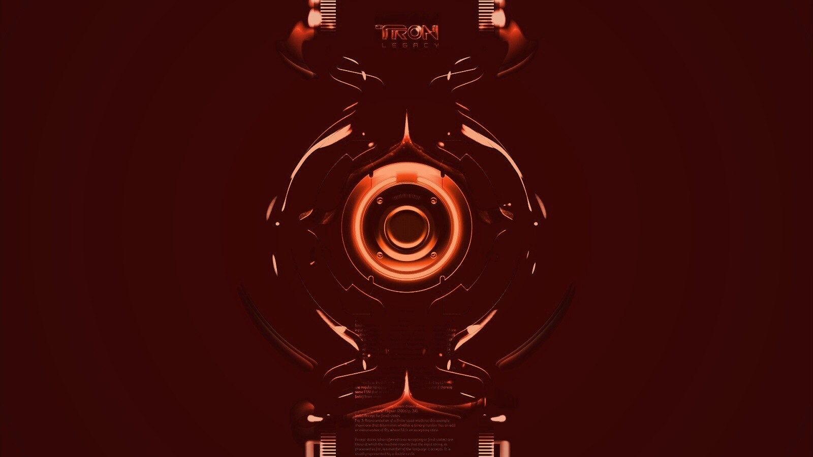 Tron Data Amber обои