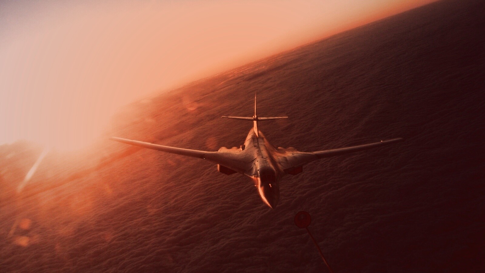 Ту 160 над облаками обои