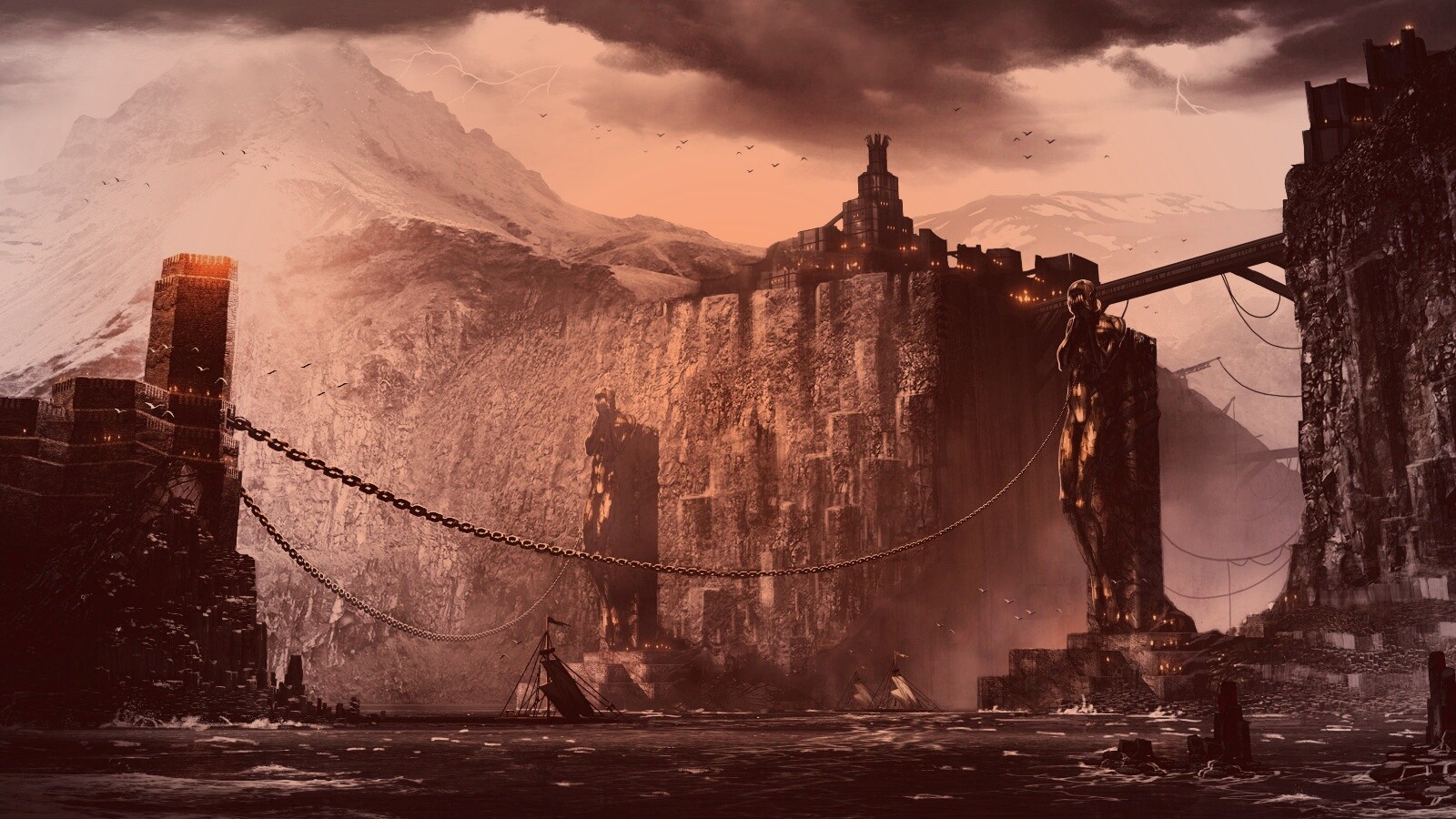 Концепт арт из Dragon Age 2 обои