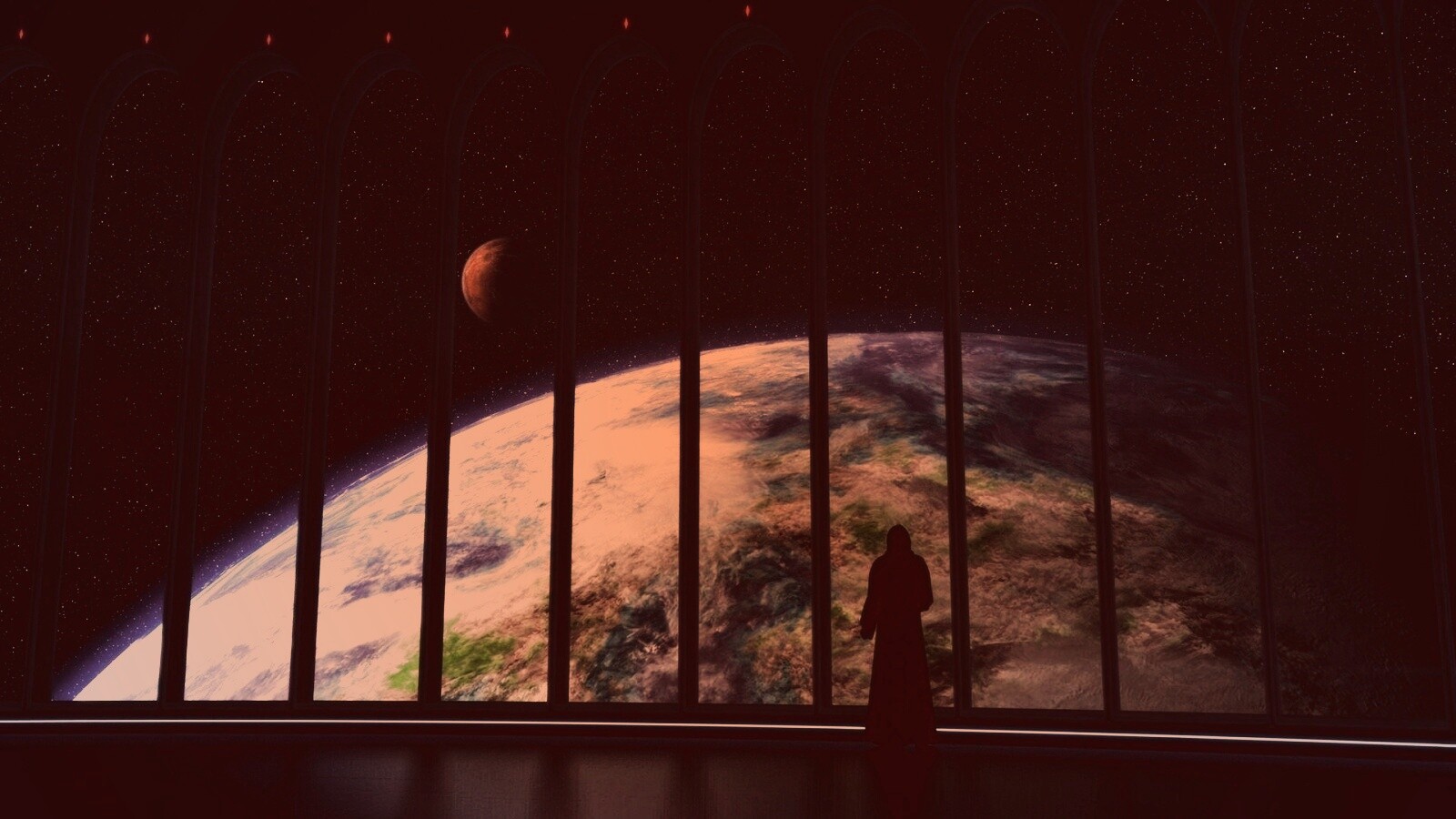 Вид на планету обои