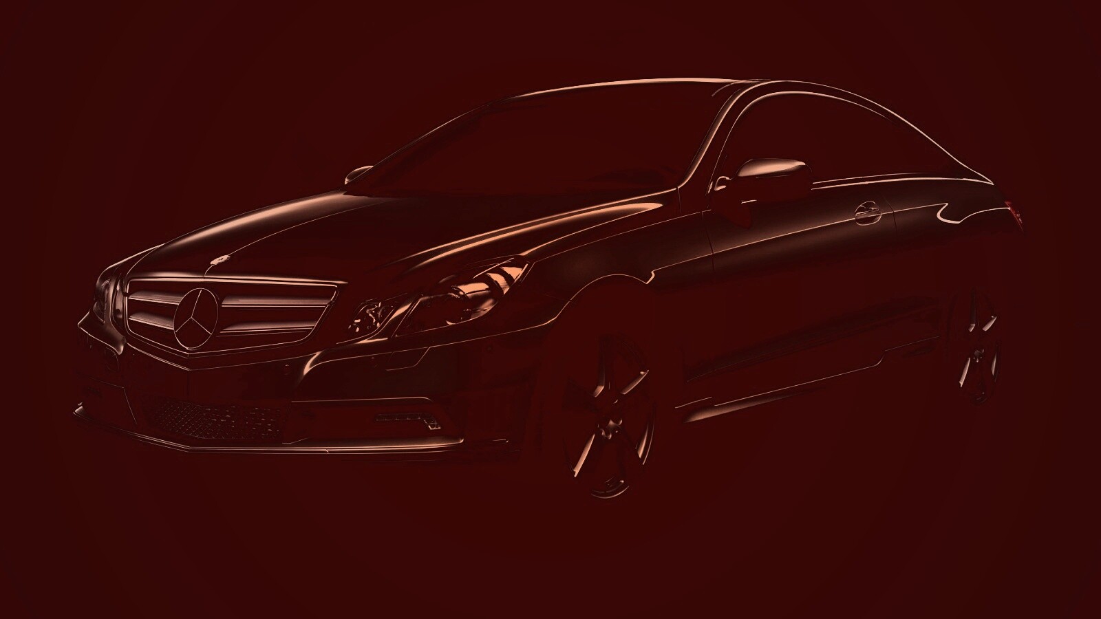 Черный Мерседес обои