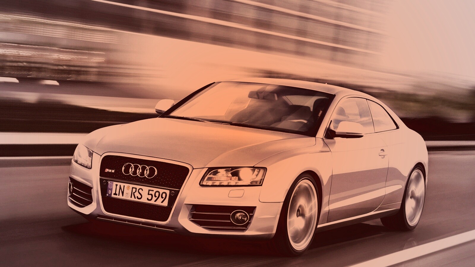 Ауди на скорости обои