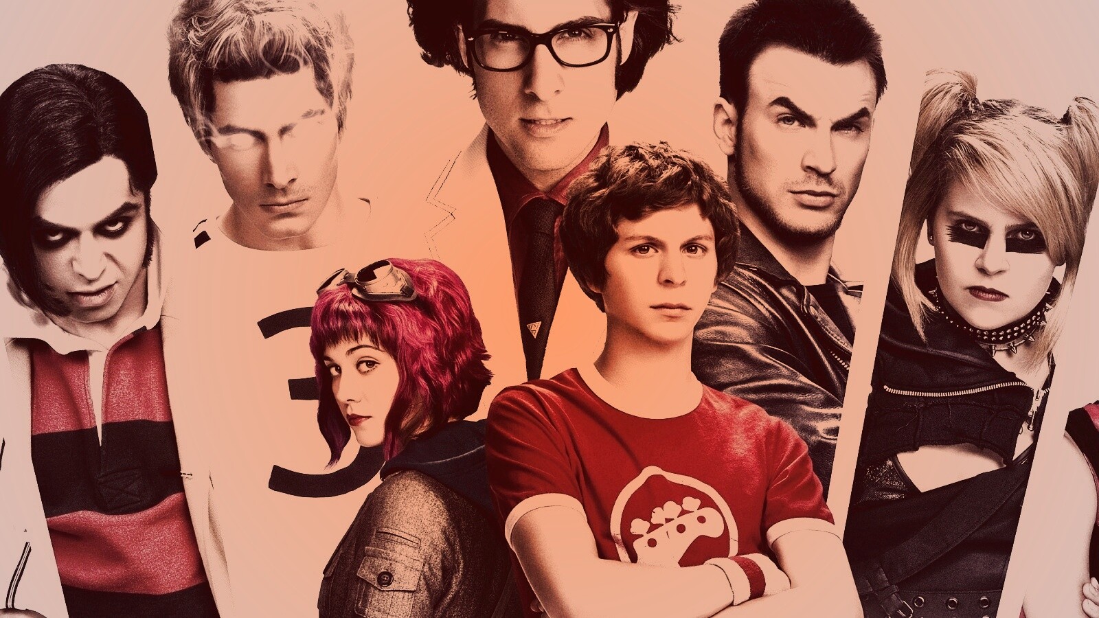 Герои фильма Скотт пилигрим против всех обои