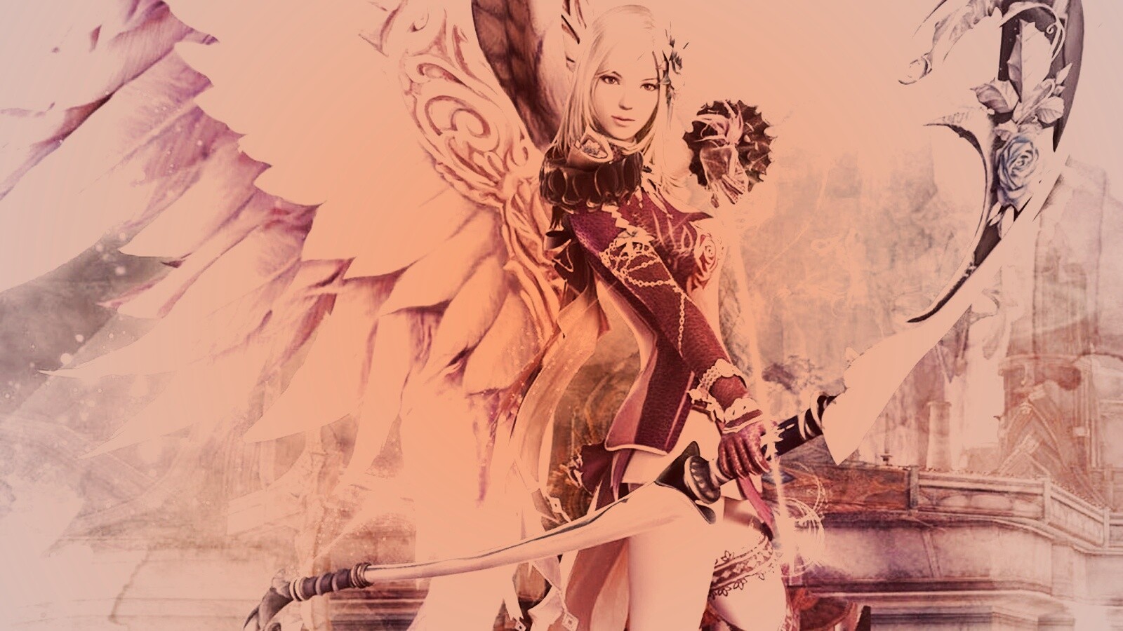 Эльфийка лучница из Aion обои