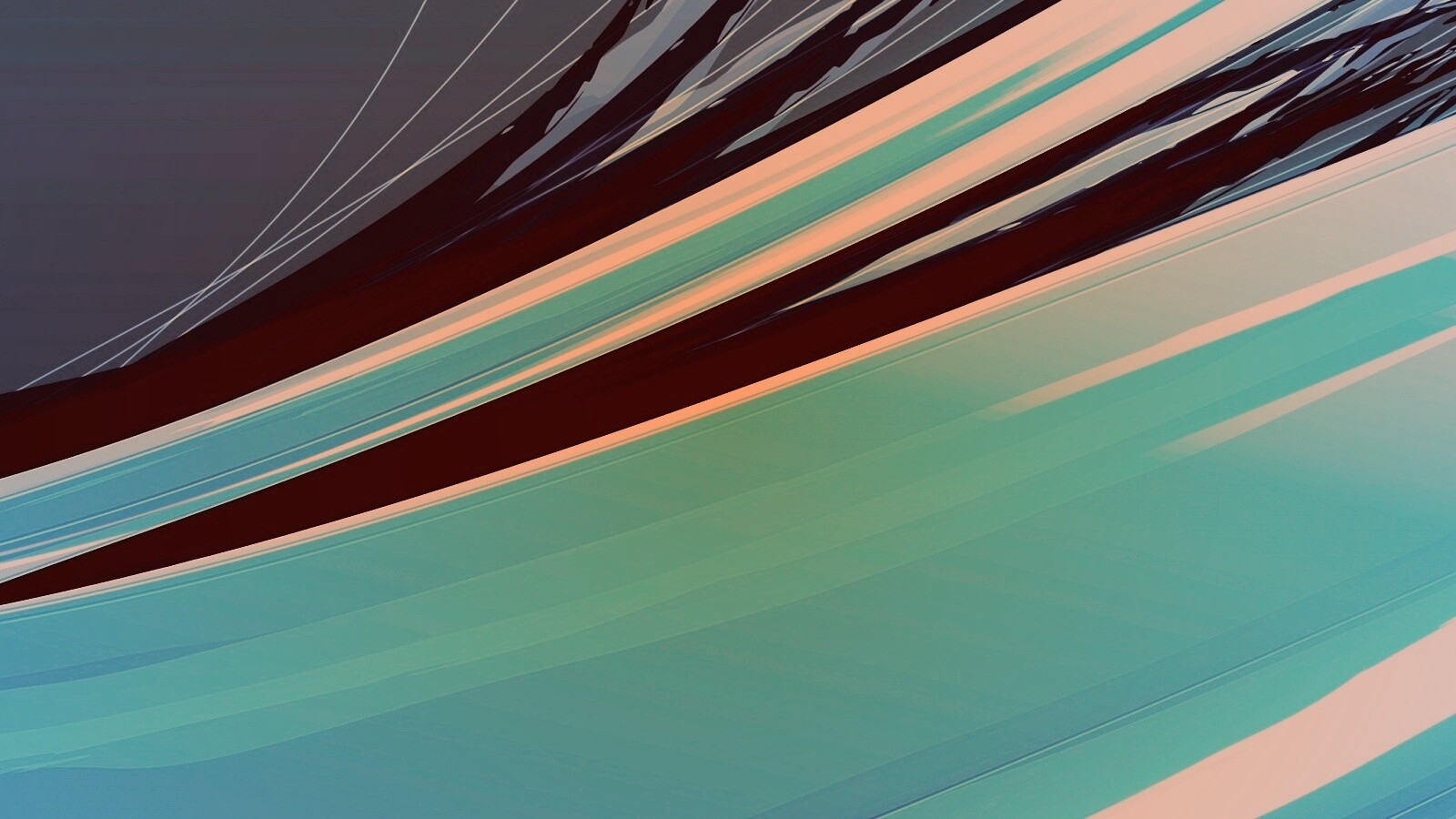 Синие и голубые линии обои