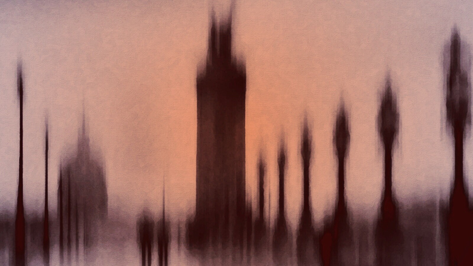 Размытый вид с моста обои