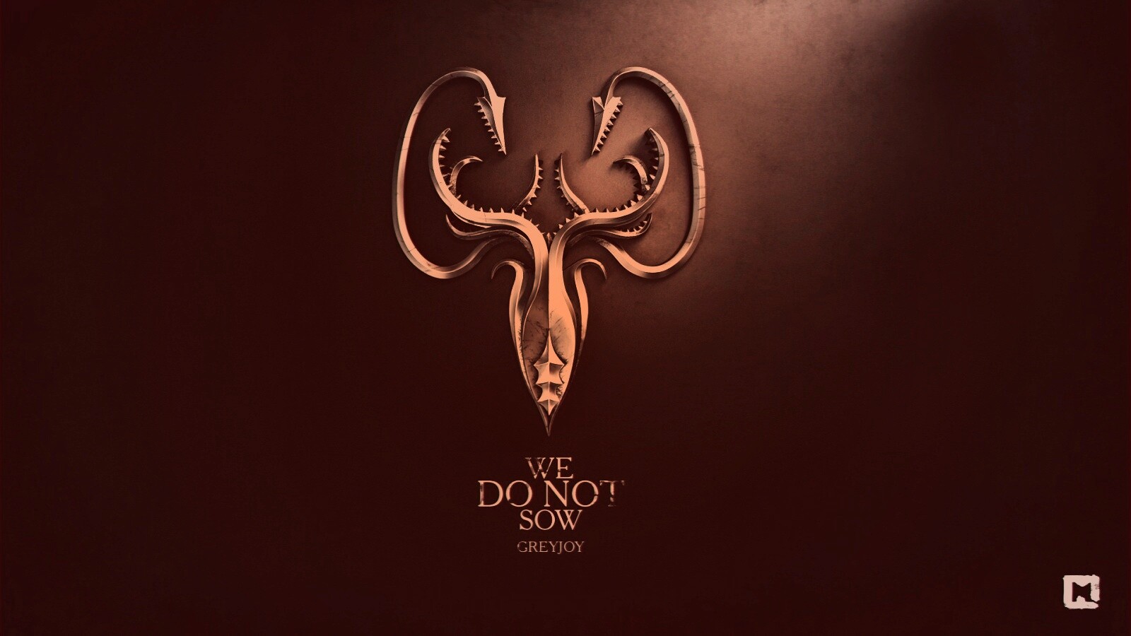 Металлический герб дома Грейджой обои