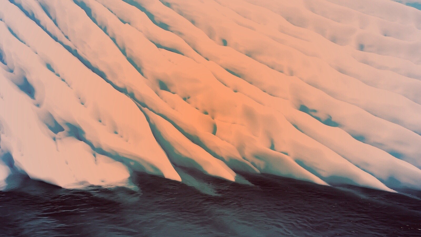 Борозды во льду обои