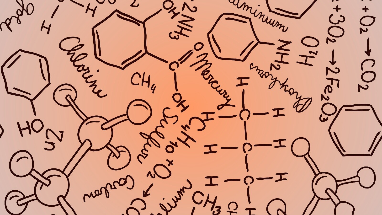 Химические формулы обои