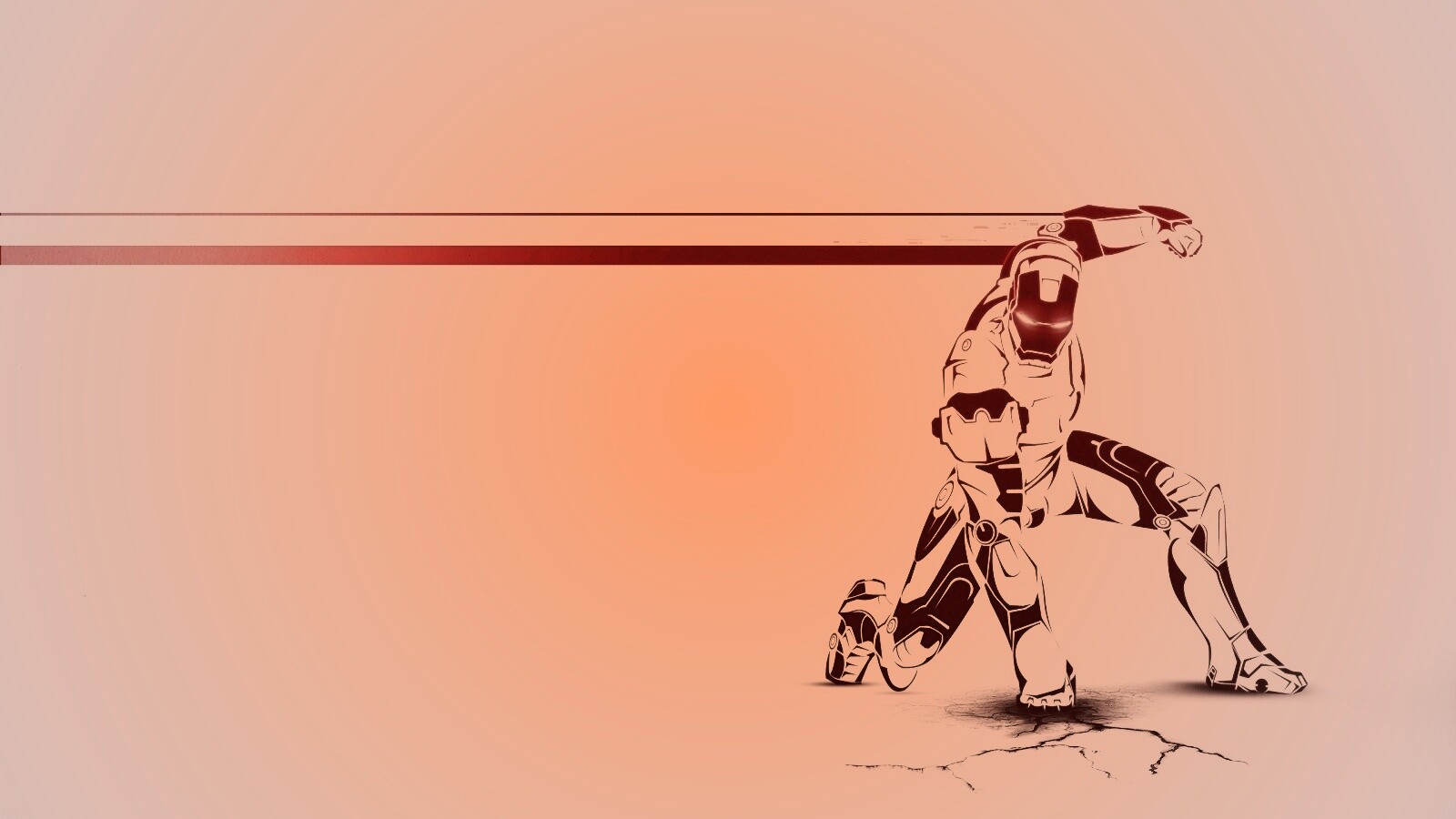 Векторный Железный Человек обои