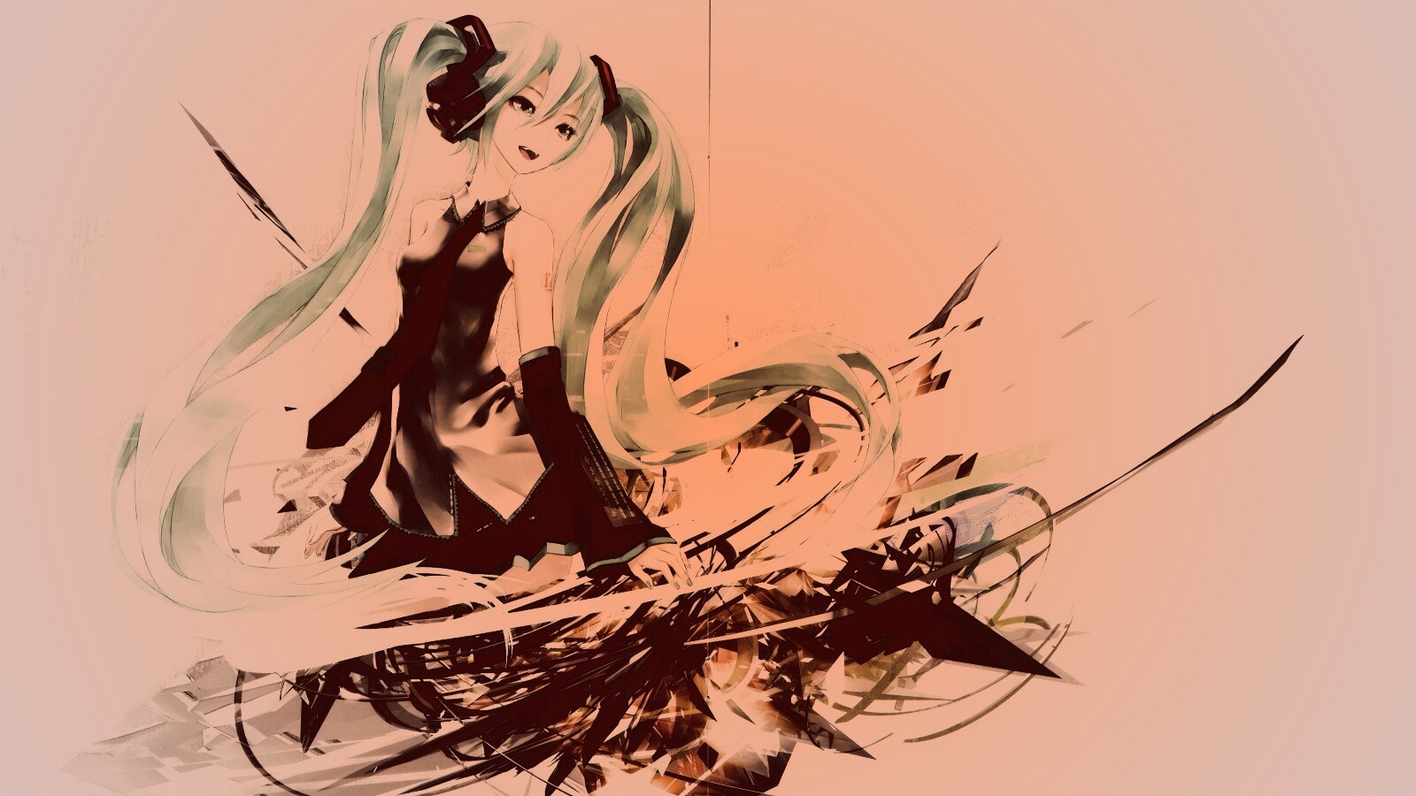 Арт с Хатсуне Мику обои