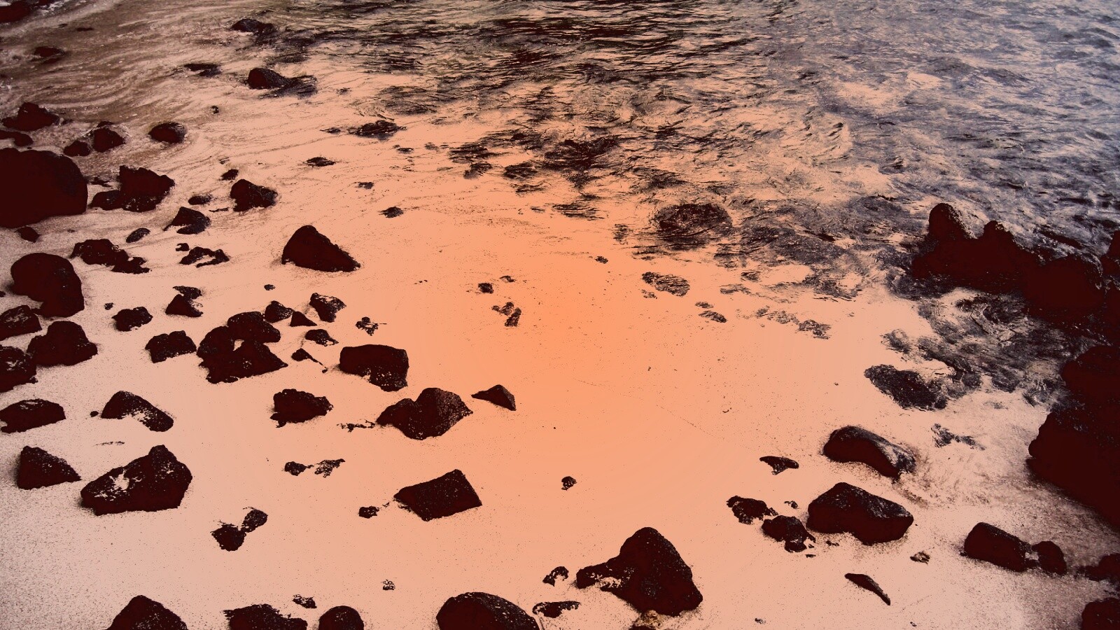 Каменистый берег обои