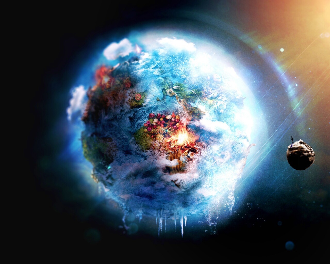 Обледеневшая земля обои